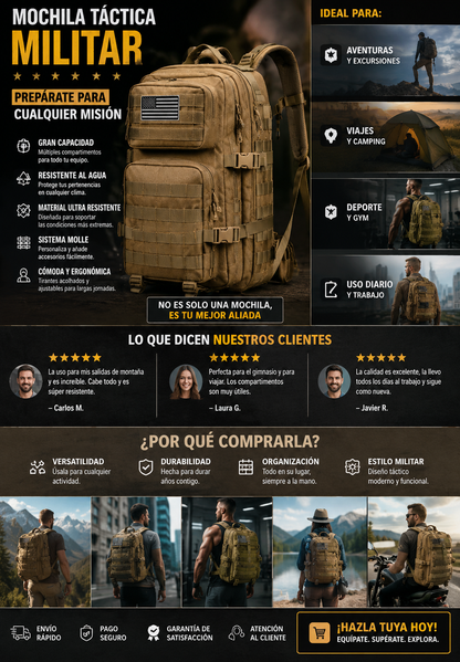 Maleta Militar Táctica de Alta Resistencia