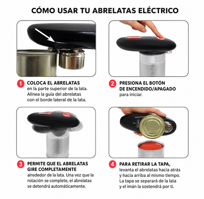 ABRE LATAS ELÉCTRICO ONE TOUCH AUTOMÁTICO